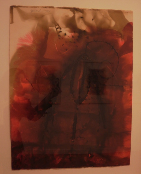 Combustion ml & aquarelle sur arches