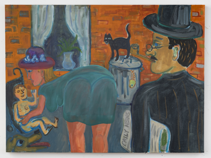 Man Observing a Baby