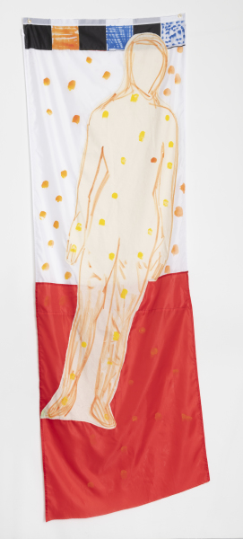 Untitled (floating figure with dots)