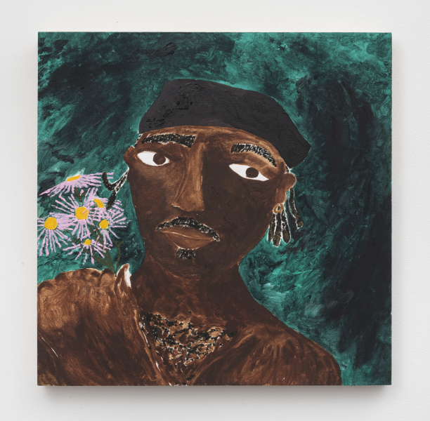 Man Holding Flowers
