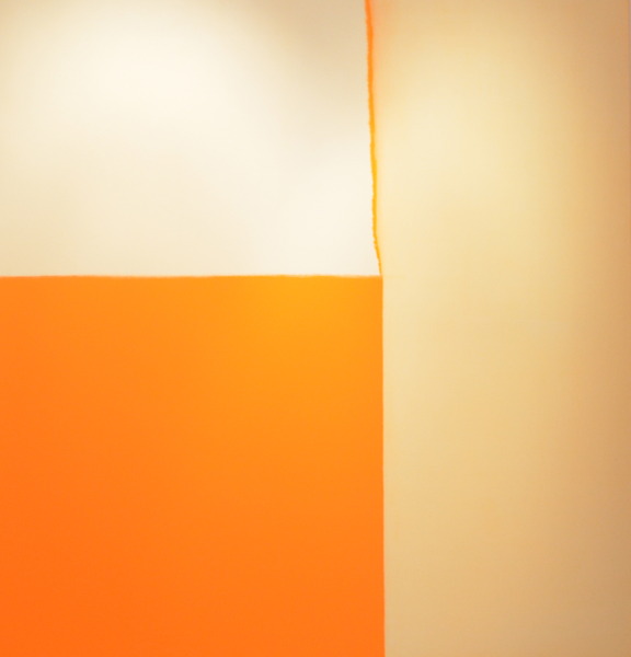 Exposed Painting. Cadmium Orange