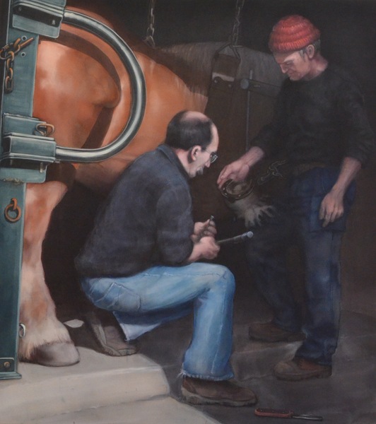 Deux maréchaux-ferrants