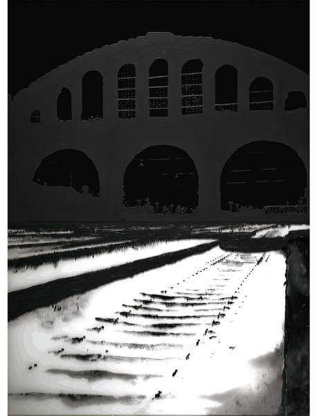 La gare d'Anhalter, Berlin, 1945,