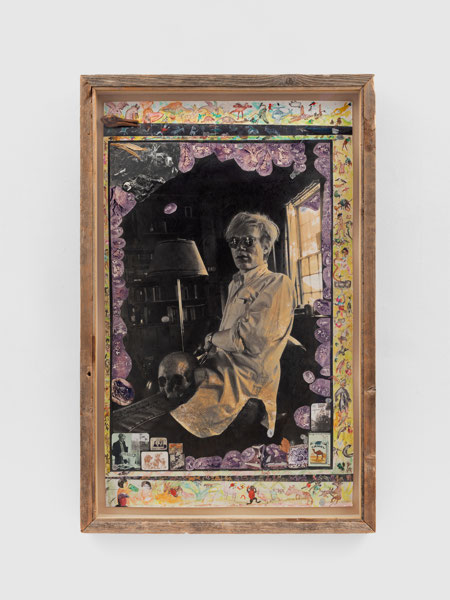 Andy Warhol at Home, Church Estate, Montauk (With Skull Soon to be Painted)