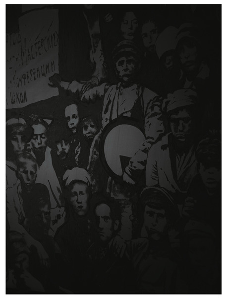 Le groupe Ounovis à la gare de Vitebsk, 1920