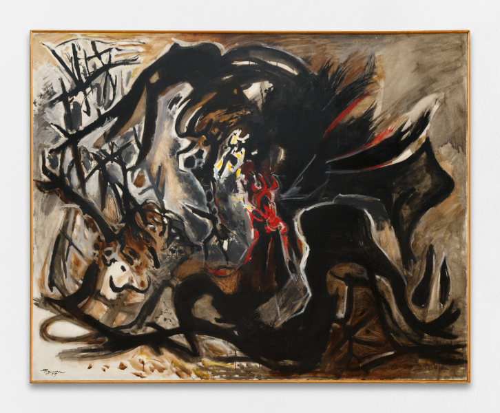 Combat de coqs - Rouge et Noir I