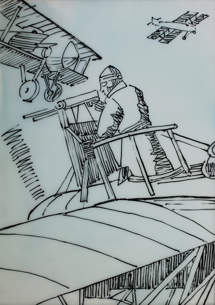 Combat aérien, Anonyme (J.D.)