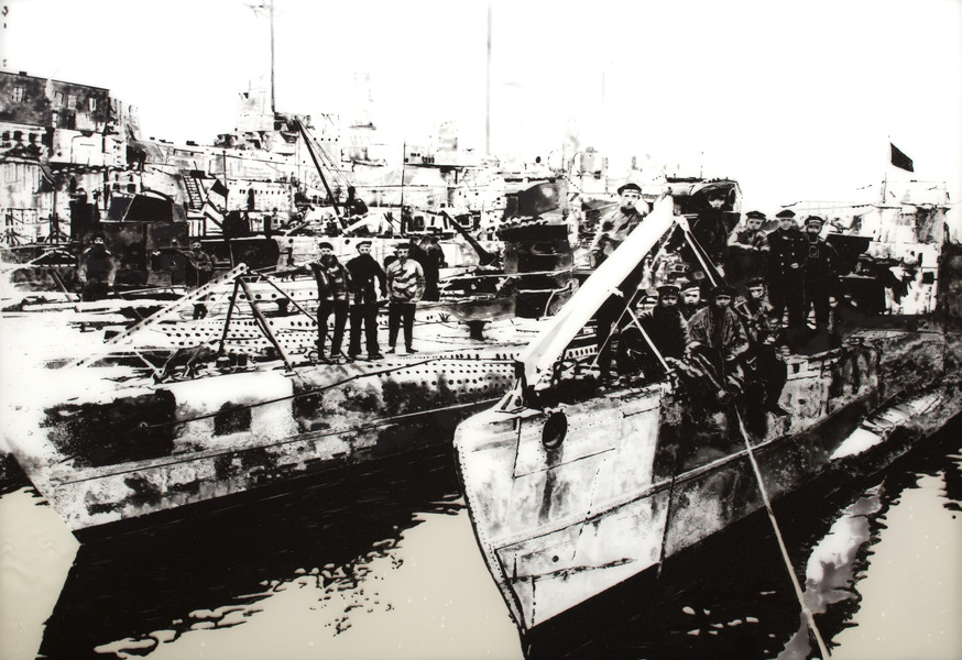 Mutineries de Kiel (Im U-Boot-Hafen in Kiel wird a