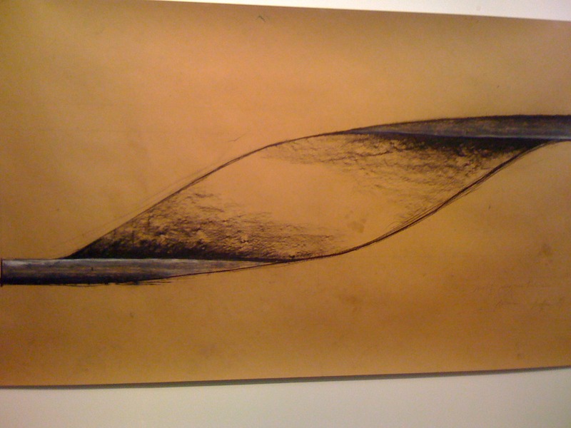 Grand dessin sur kraft