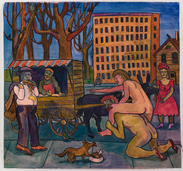 Hotdog Stand ( Man with Mustard Spill )