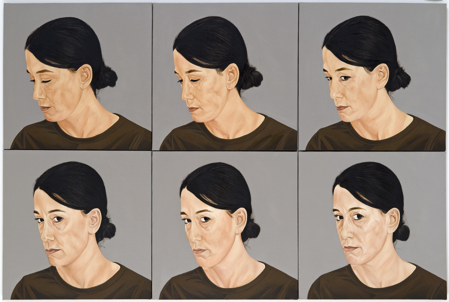 Une seconde de cinéma (Nathalie) (détail) polyptyq