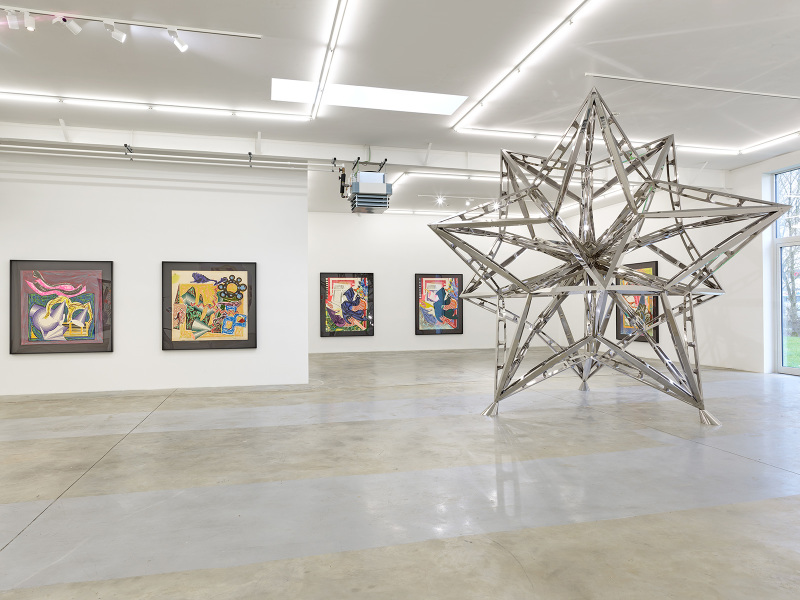 Vue d’exposition Frank Stella Wandhaff 2022 #5