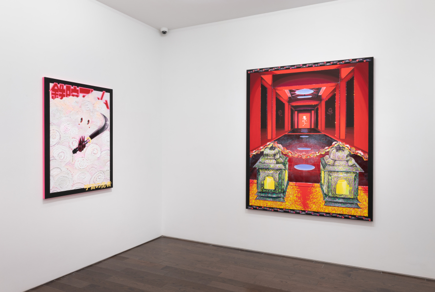 Exhibition View Rachael Tarravechia Water on Velvet Ceysson & Bénétière New York 2024 (1)