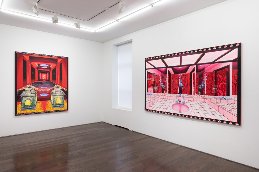 Exhibition View Rachael Tarravechia Water on Velvet Ceysson & Bénétière New York 2024 (3)