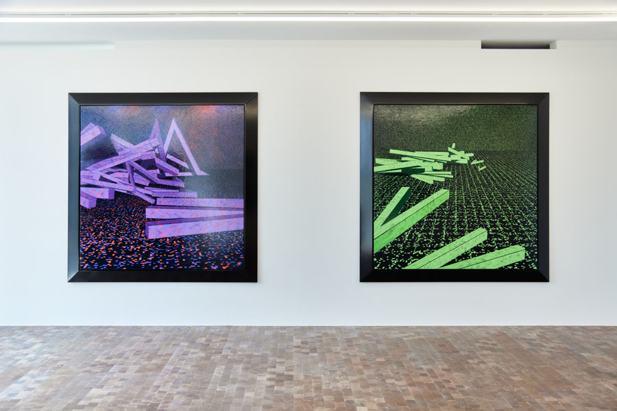 T02-Exhibition view-Bernar-Venet-Algorithm&Chance-2025©Allan-Abani-C&B