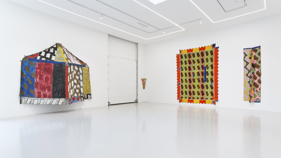 Vue d'exposition - Claude Viallat - sa Forme a soixante ans