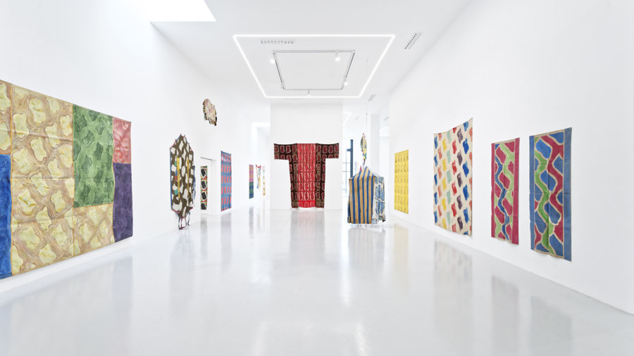 Vue d'exposition - Claude Viallat - sa Forme a soixante ans