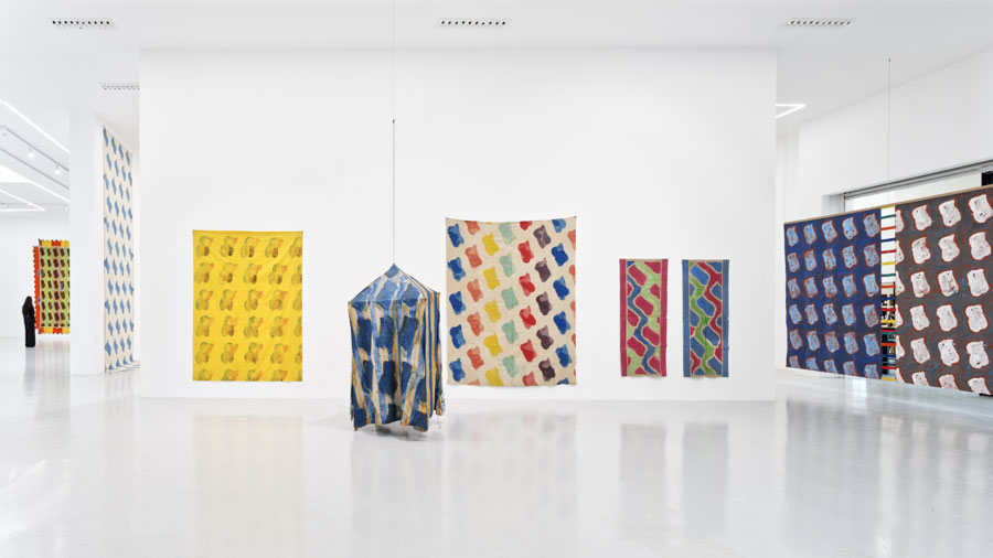 Vue d'exposition - Claude Viallat - sa Forme a soixante ans