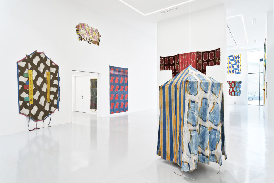 Vue d'exposition - Claude Viallat - sa Forme a soixante ans