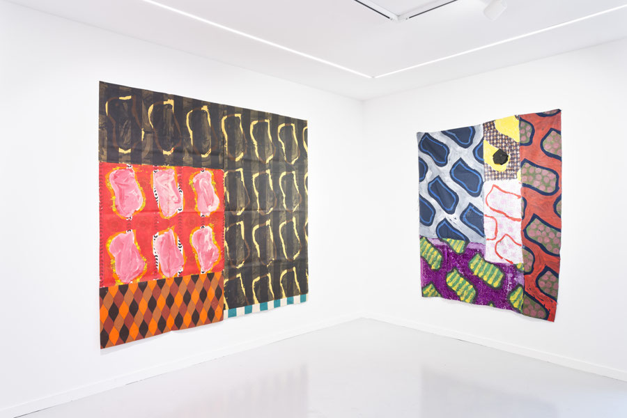 Vue d'exposition - Claude Viallat - sa Forme a soixante ans