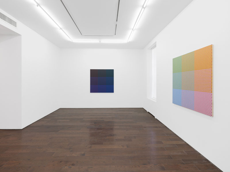 Installation View A of Sanford Wurmfeld: Squares 1971-74